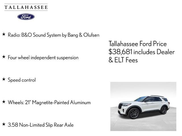 Certified 2025 Ford Explorer ST-Line w/ Premium Package RWD image 9