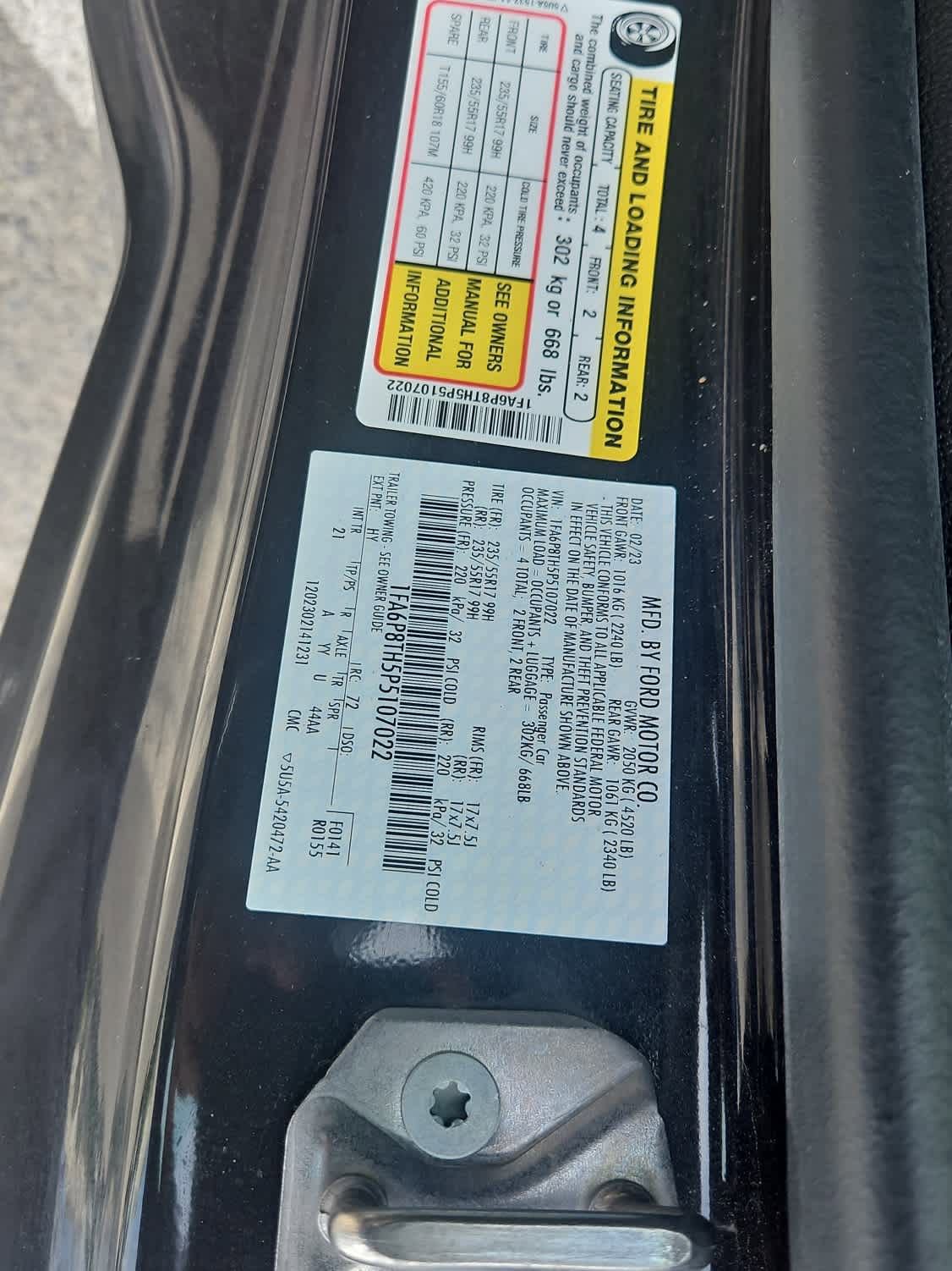 Certified 2023 Ford Mustang Coupe RWD image 21