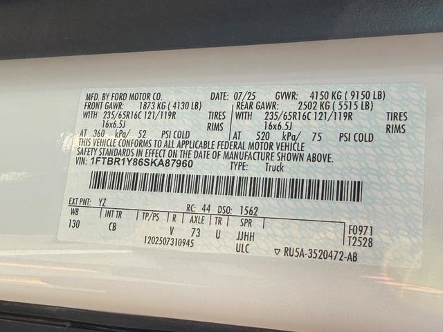 Certified 2025 Ford Transit 250 Low Roof w/ Exterior Upgrade Package RWD image 26