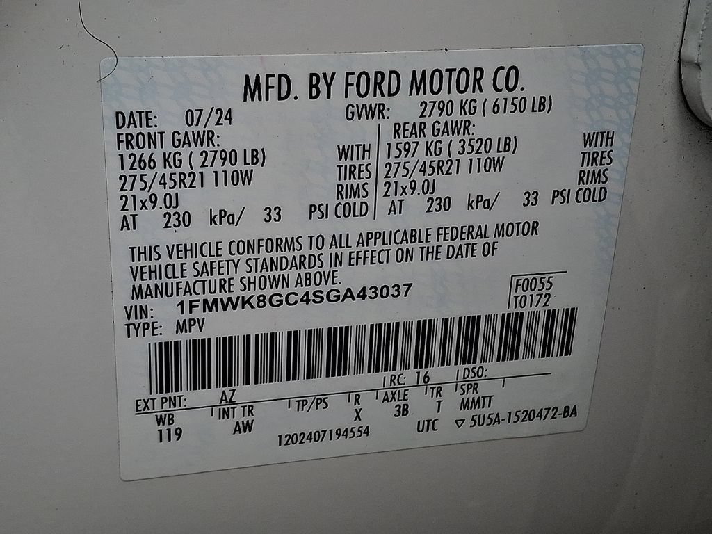 Certified 2025 Ford Explorer ST AWD/4WD image 30