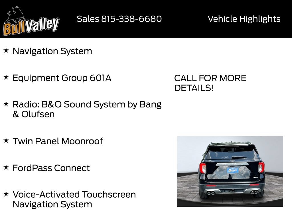 Certified 2024 Ford Explorer Platinum w/ Technology Package AWD/4WD image 9