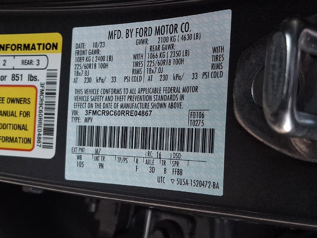 Certified 2024 Ford Bronco Sport Outer Banks w/ Tech Package AWD/4WD image 29