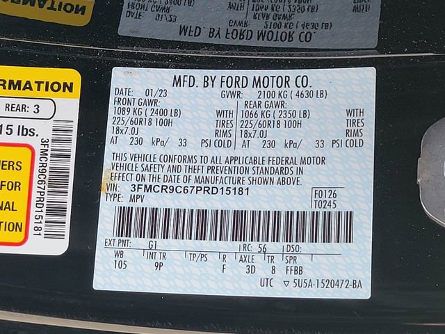 Certified 2023 Ford Bronco Sport Outer Banks w/ Tech Package image 14