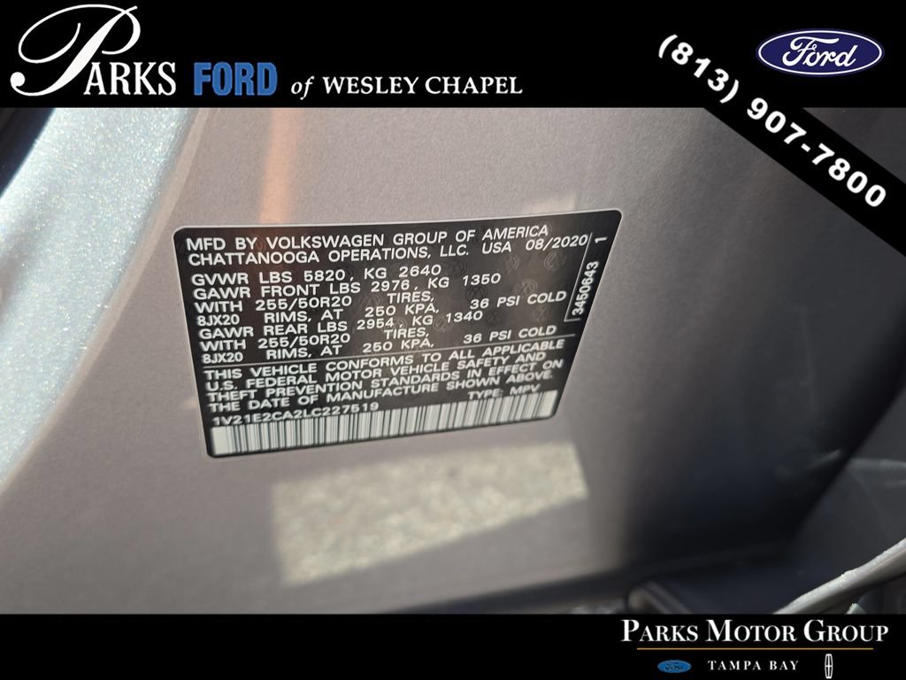 Used 2020 Volkswagen Atlas Cross Sport SE w/ Towing Package AWD/4WD image 33