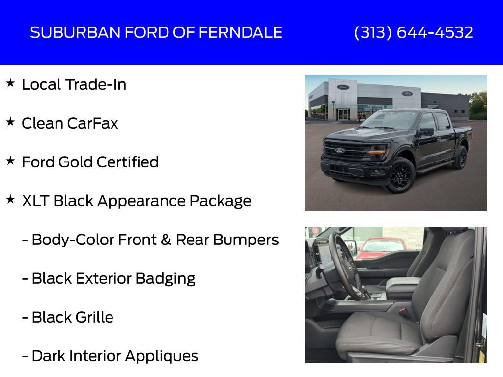 Certified 2024 Ford F150 XLT w/ Equipment Group 302A MID image 4
