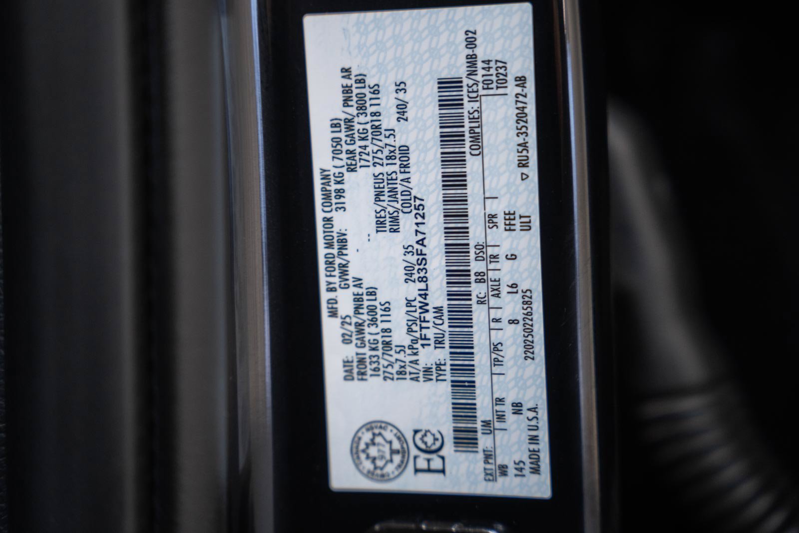 Certified 2025 Ford F150 Tremor w/ Equipment Group 402A High AWD/4WD image 43