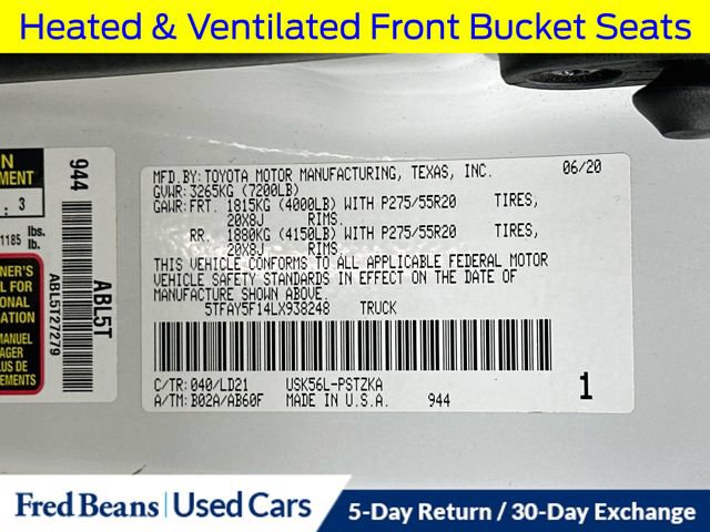 Used 2020 Toyota Tundra 1794 Edition AWD/4WD image 39