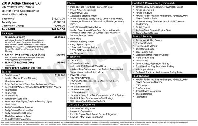 Used 2019 Dodge Charger SXT w/ Plus Group image 46