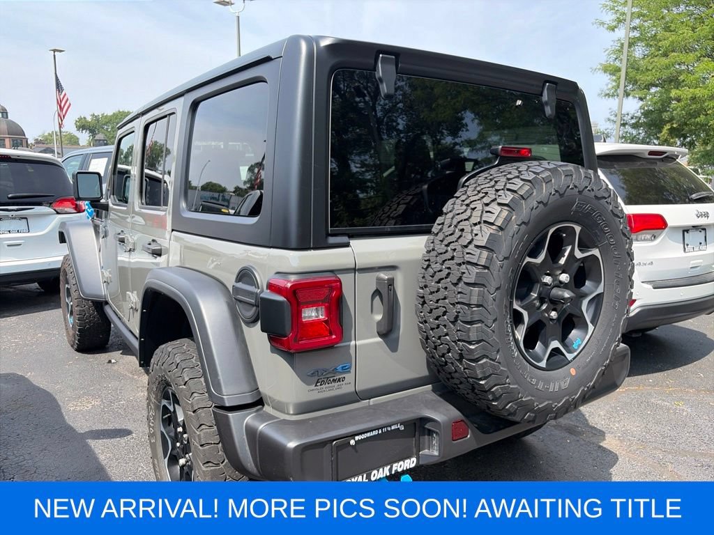 Used 2023 Jeep Wrangler Unlimited Rubicon 4xe w/ Cold Weather Group AWD/4WD image 2