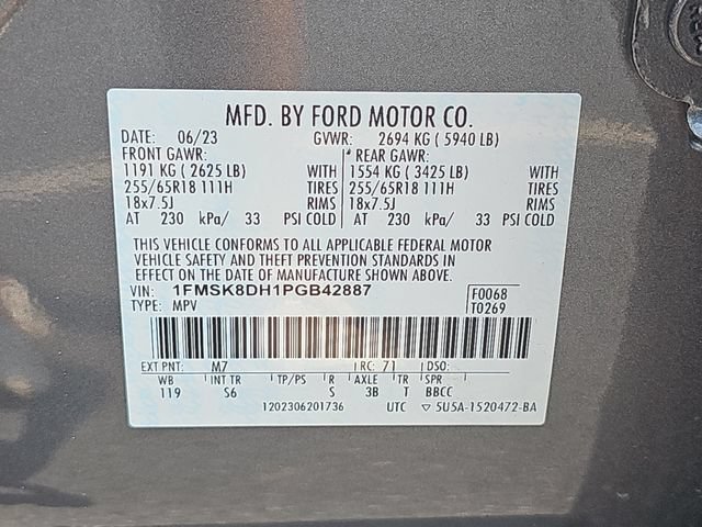 Certified 2023 Ford Explorer XLT w/ Equipment Group 202A AWD/4WD image 40