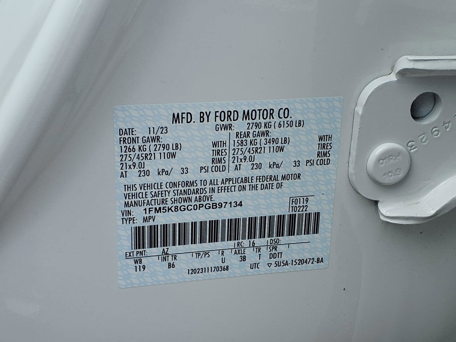 Certified 2023 Ford Explorer ST w/ Equipment Group 401A image 30