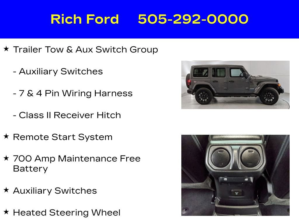 Used 2023 Jeep Wrangler Unlimited Sahara w/ Cold Weather Group image 22