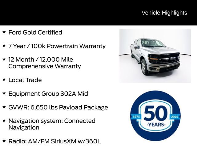 Certified 2024 Ford F150 XLT w/ Equipment Group 302A MID AWD/4WD image 6