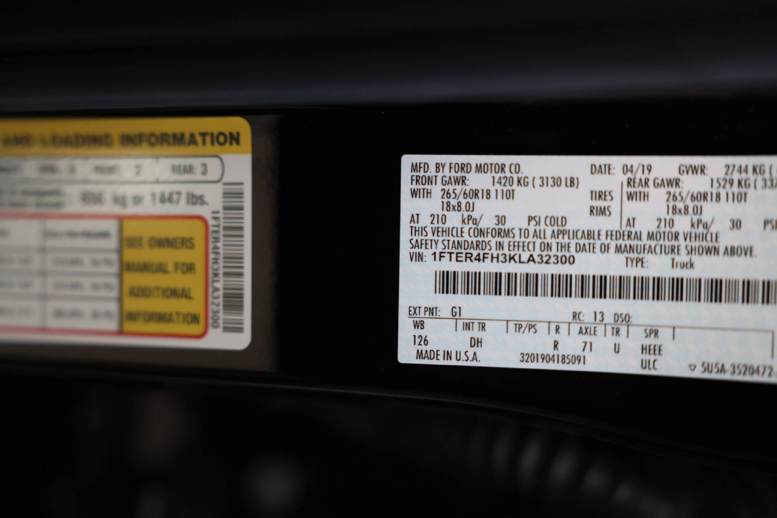 Certified 2019 Ford Ranger Lariat w/ Equipment Group 501A Mid AWD/4WD image 45