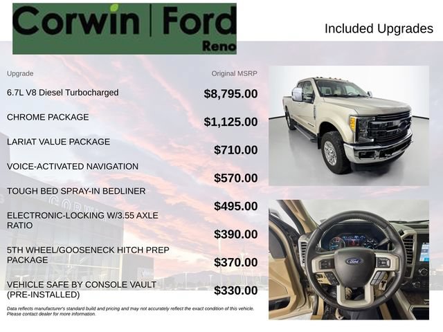 Certified 2017 Ford F350 Lariat w/ Chrome Package AWD/4WD image 3