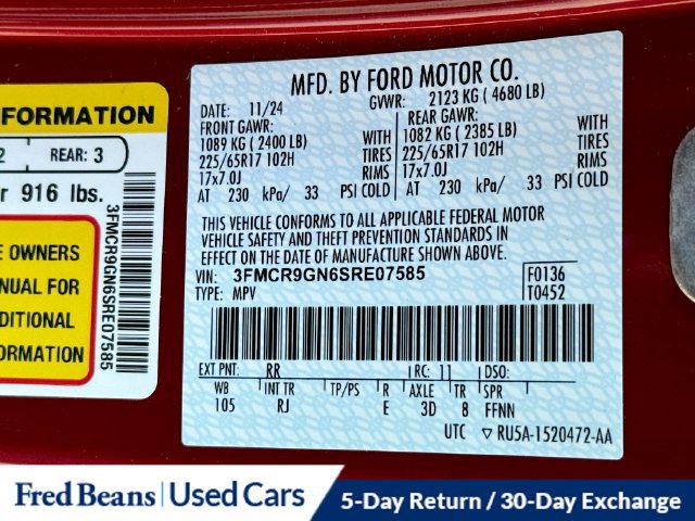 Certified 2025 Ford Bronco Sport Heritage AWD/4WD image 35