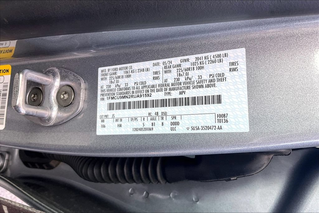 Certified 2024 Ford Escape ST-Line w/ Tech Pack #1 AWD/4WD image 33