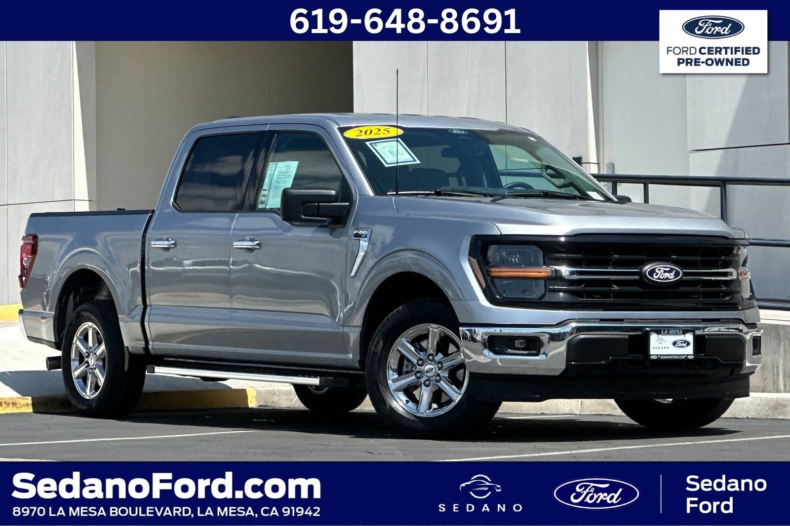 Certified 2025 Ford F150 XLT w/ Equipment Group 301A Standard