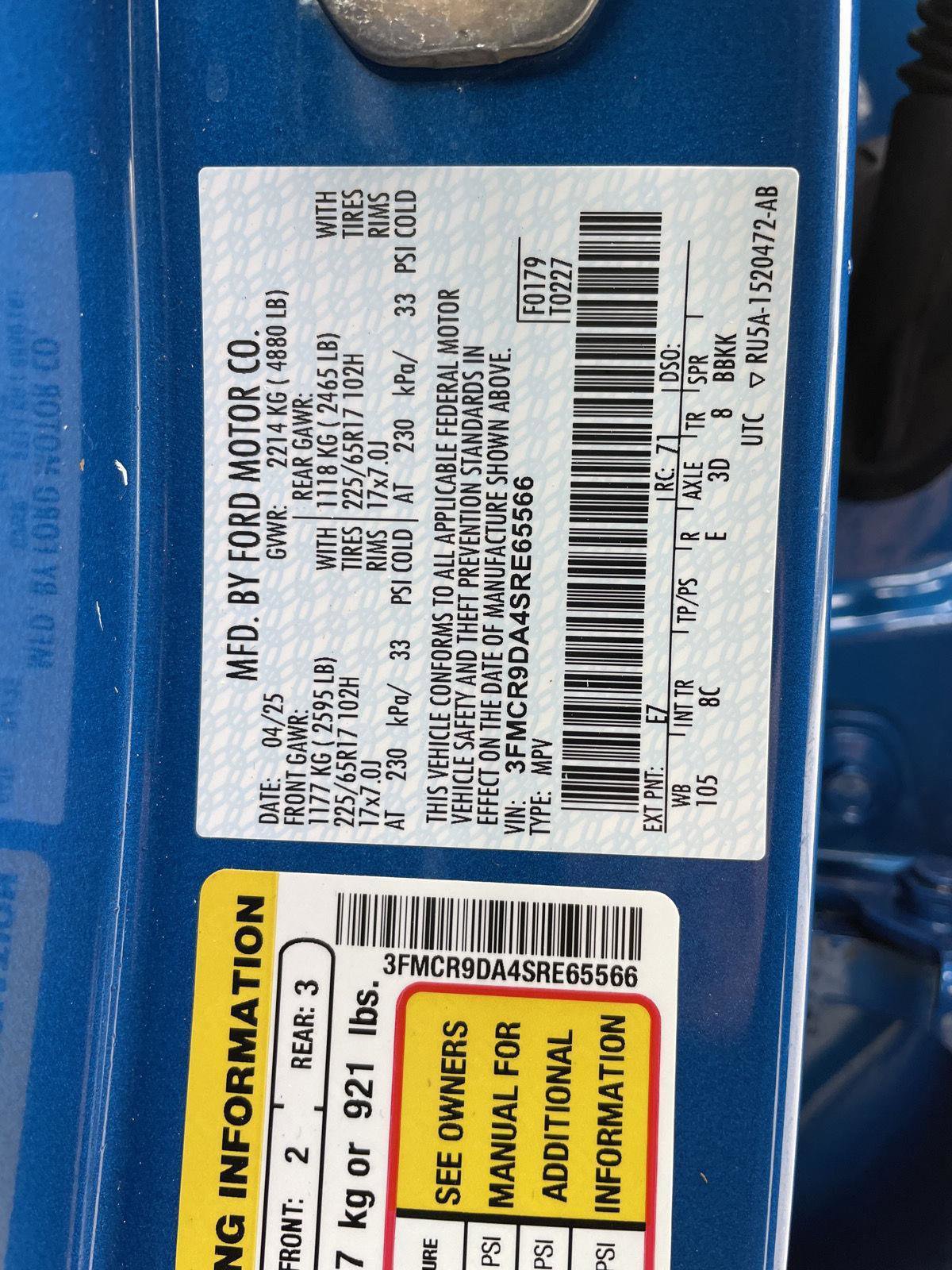Certified 2025 Ford Bronco Sport Badlands AWD/4WD image 32