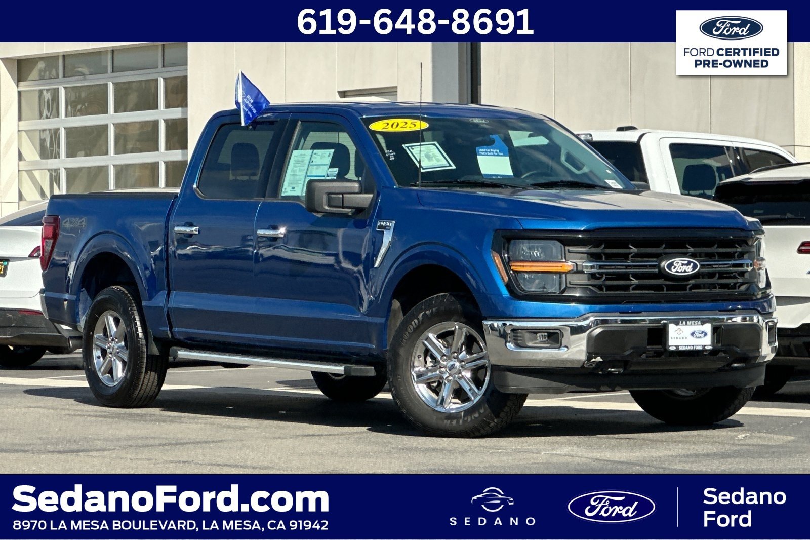 Certified 2025 Ford F150 XLT w/ Equipment Group 301A Standard