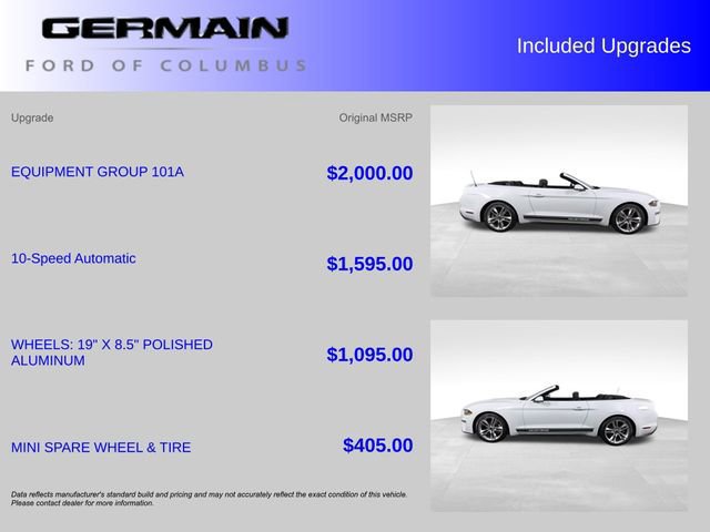 Certified 2020 Ford Mustang Convertible w/ Equipment Group 101A image 38