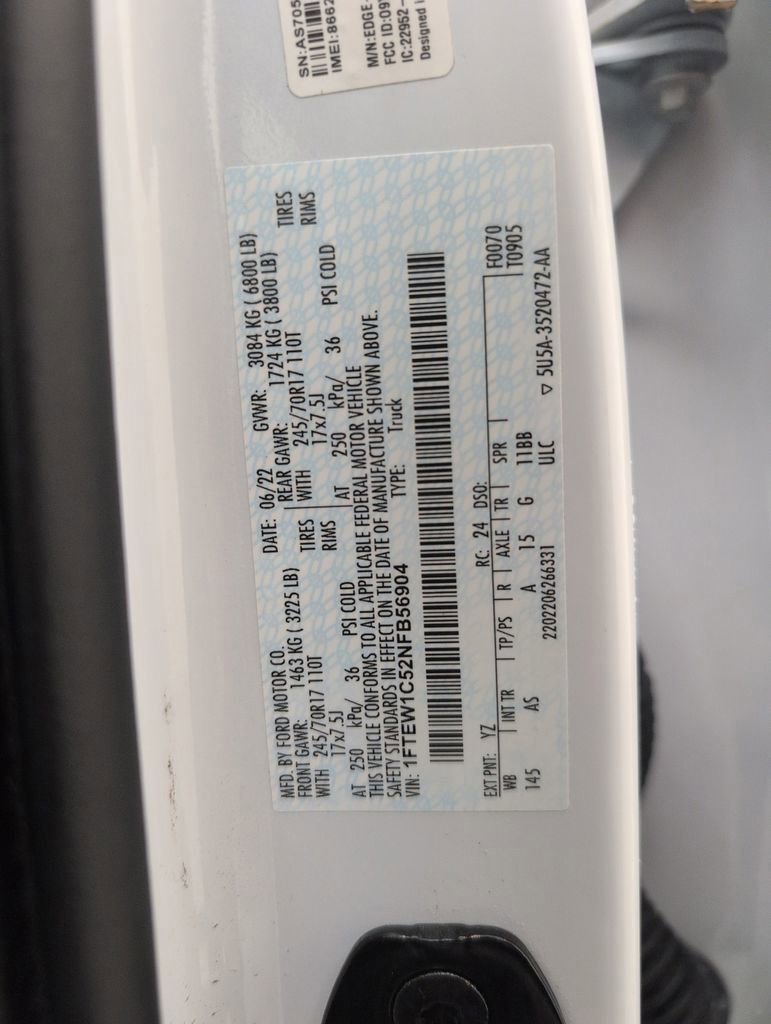 Certified 2022 Ford F150 XL w/ Equipment Group 101A High RWD image 36