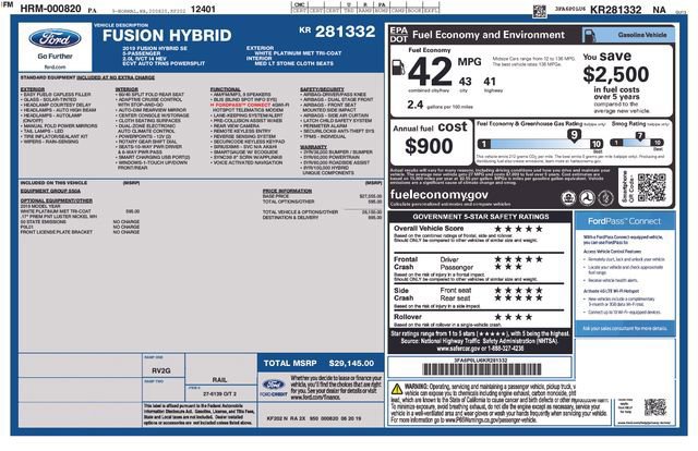 Certified 2019 Ford Fusion SE image 5