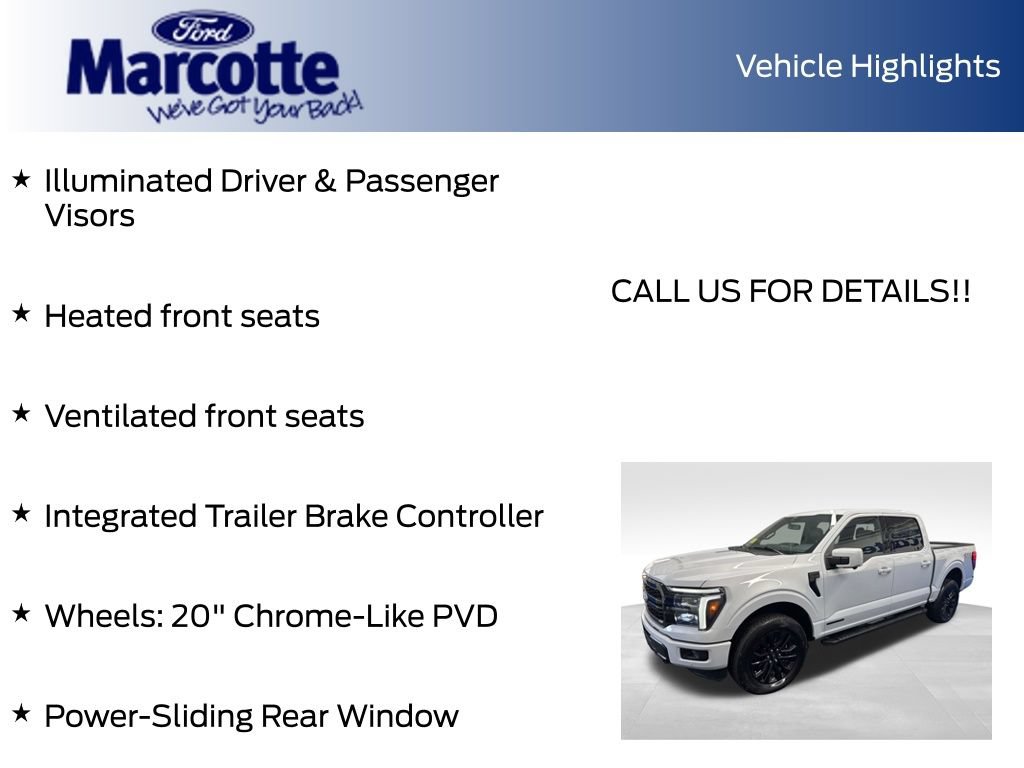 Certified 2025 Ford F150 Lariat w/ Equipment Group 501A Mid AWD/4WD image 22