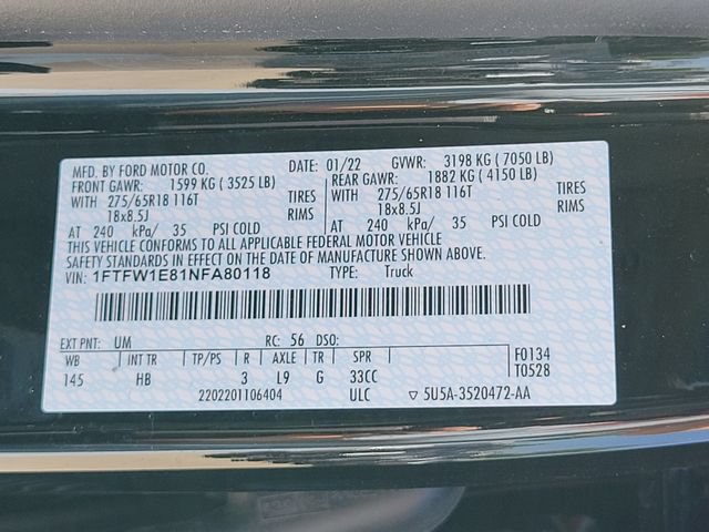 Certified 2022 Ford F150 Lariat w/ Equipment Group 502A High AWD/4WD image 16