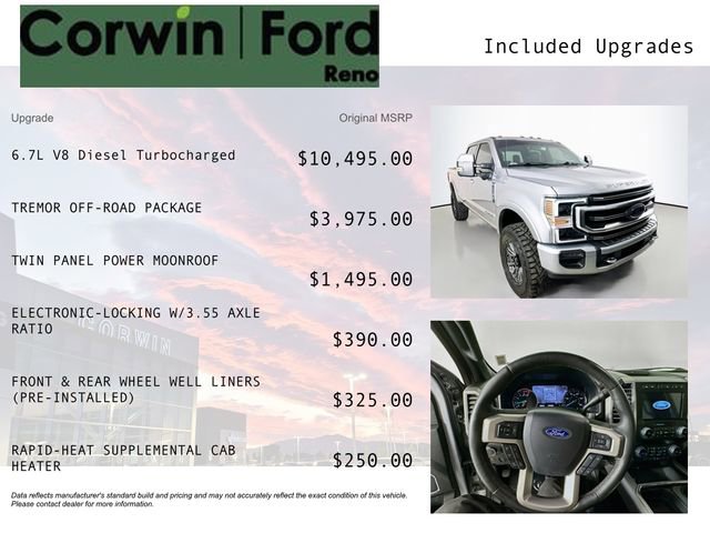 Certified 2021 Ford F350 Platinum w/ Tremor Off-Road Package image 3