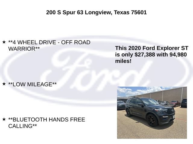 Certified 2020 Ford Explorer ST w/ ST High-Performance Pack AWD/4WD image 10