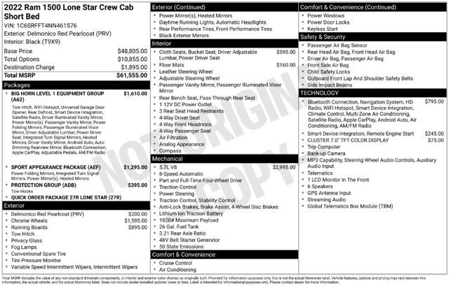 Used 2022 RAM 1500 Lone Star AWD/4WD image 30