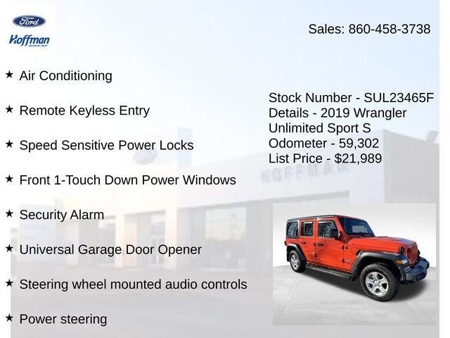 Used 2019 Jeep Wrangler Unlimited Sport S image 28