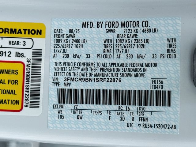 Certified 2025 Ford Bronco Sport Big Bend AWD/4WD image 39