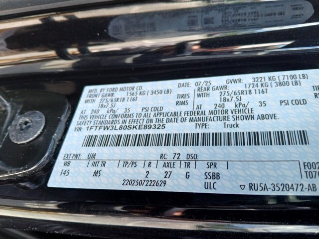 Certified 2025 Ford F150 XLT w/ Equipment Group 301A Standard AWD/4WD image 18
