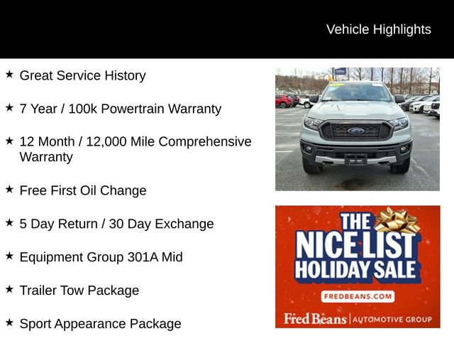 Certified 2022 Ford Ranger XLT w/ Equipment Group 301A Mid image 3