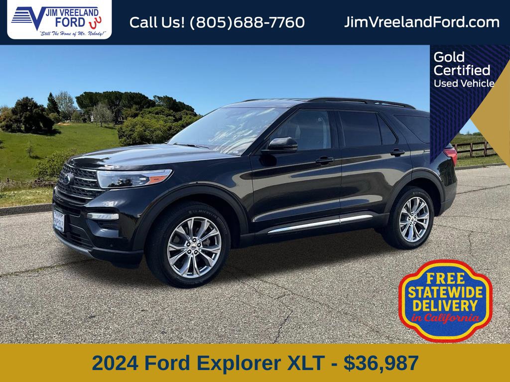 Certified 2024 Ford Explorer XLT w/ Equipment Group 202A