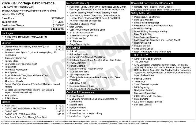 Used 2024 Kia Sportage X-Pro Prestige AWD/4WD image 24