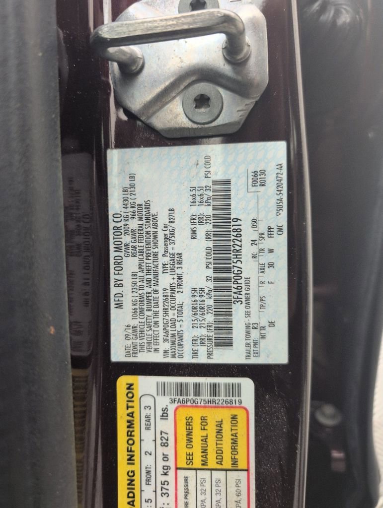 Certified 2017 Ford Fusion S image 40