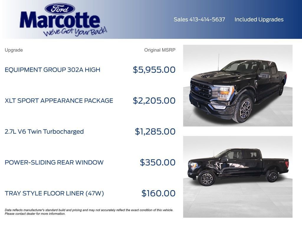 Certified 2023 Ford F150 XLT w/ Equipment Group 302A High image 10