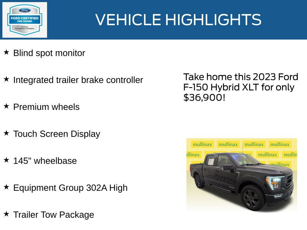 Certified 2023 Ford F150 XLT w/ Equipment Group 302A High AWD/4WD image 22