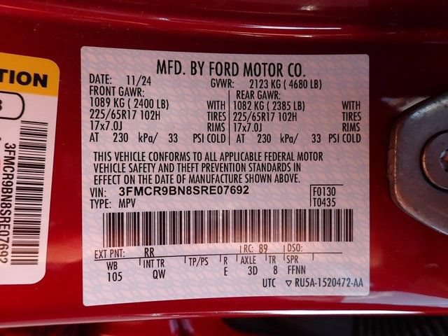 Certified 2025 Ford Bronco Sport Big Bend w/ Convenience Package AWD/4WD image 22
