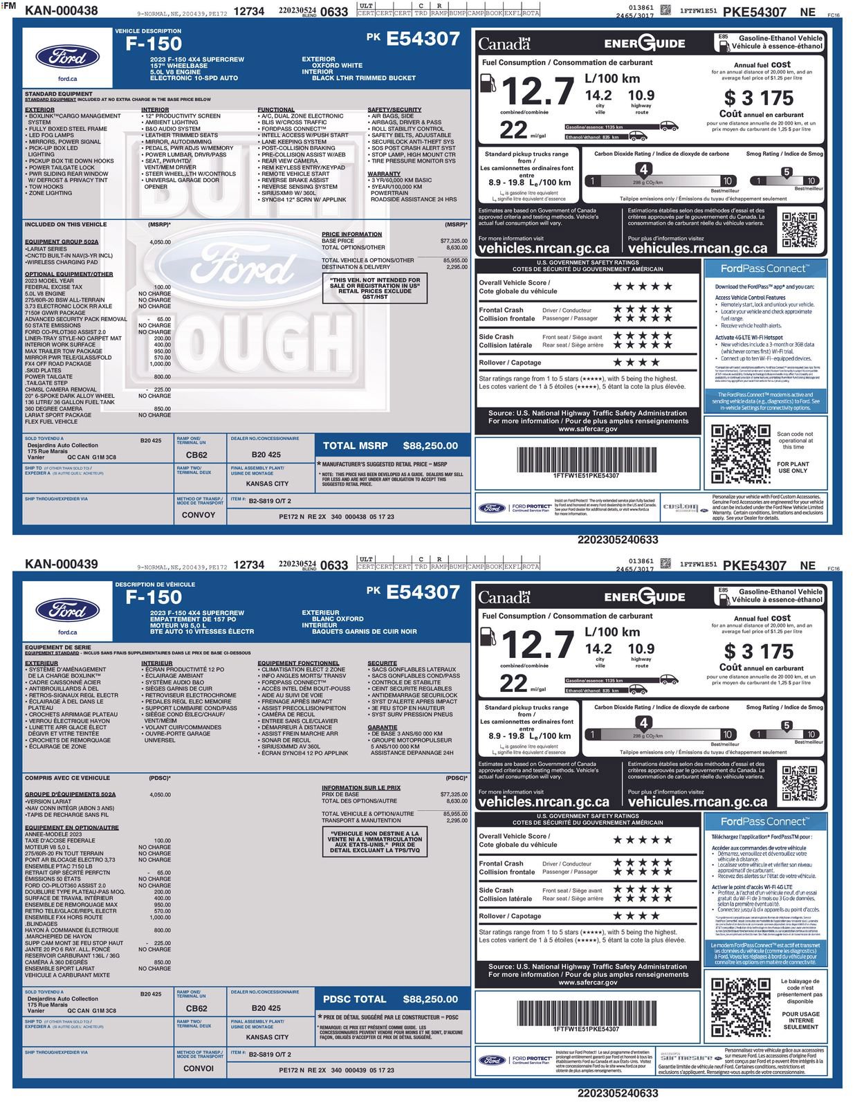 Certified 2023 Ford F150 Lariat w/ Equipment Group 502A High AWD/4WD image 4