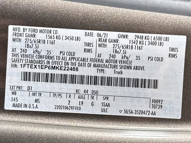 Certified 2021 Ford F150 XLT w/ Equipment Group 301A Mid image 29