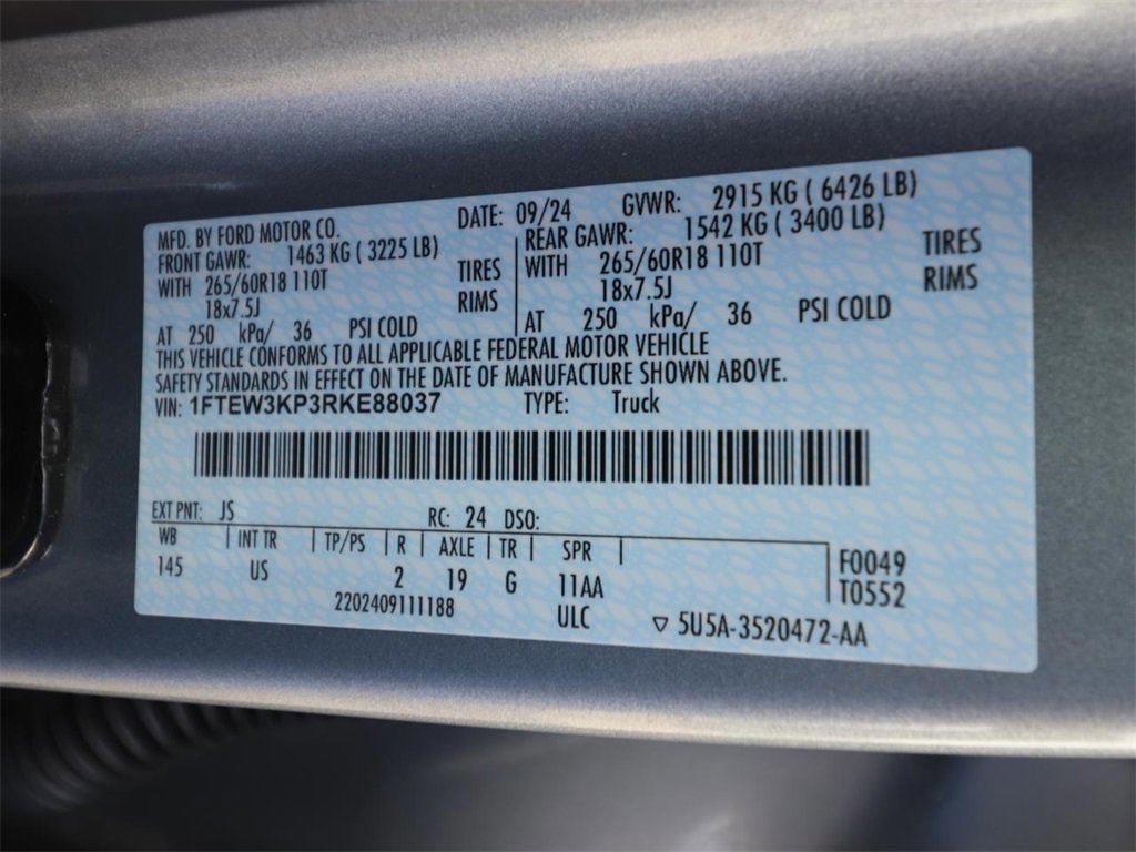 Certified 2024 Ford F150 XLT w/ Equipment Group 302A MID image 23