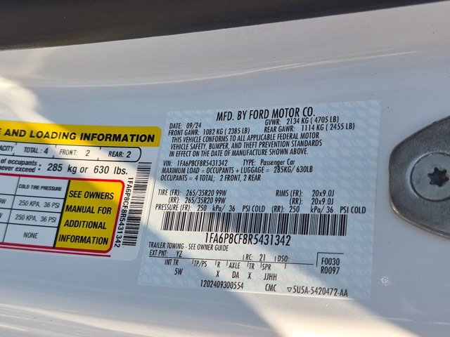 Certified 2024 Ford Mustang GT Premium RWD image 34