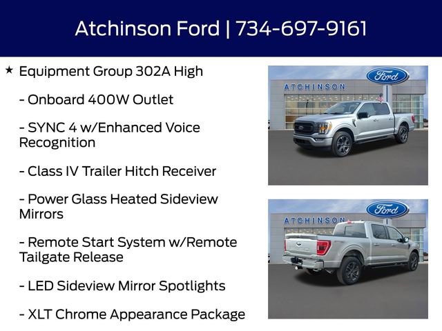 Certified 2023 Ford F150 XLT w/ Equipment Group 302A High image 12