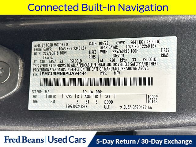 Certified 2023 Ford Escape ST-Line w/ Tech Pack #1 AWD/4WD image 38