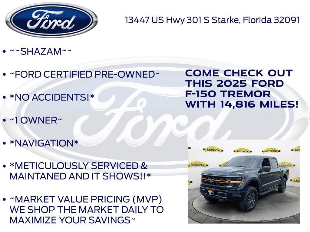 Certified 2025 Ford F150 Tremor w/ Mobile Office Package AWD/4WD image 6