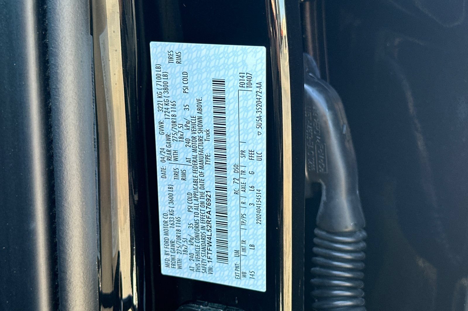 Certified 2024 Ford F150 Tremor w/ Mobile Office Package AWD/4WD image 58